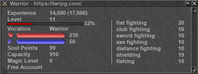 Signature for player Warrior
